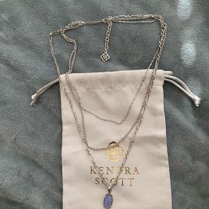 Kendra Scott Elisa Triple Strand Iridescent Lilac